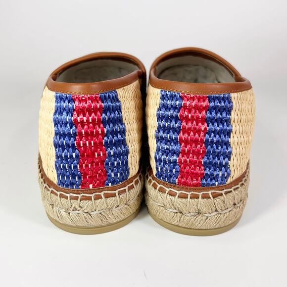 Gucci Interlocking G Raffia Leather Espadrille - Men’s 11 - Picture 4 of 8